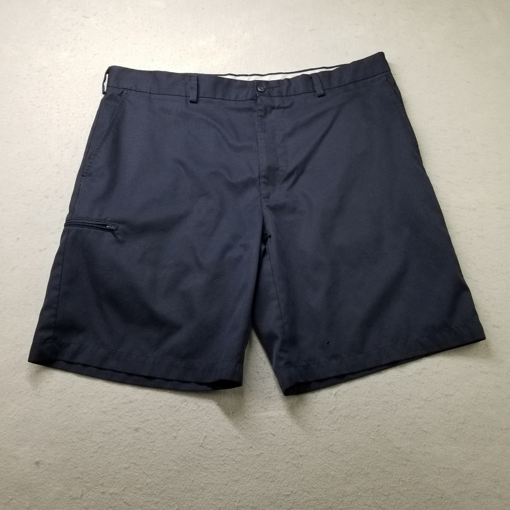 PGA Tour Golf Shorts Mens Size 40 Blue Flat Front Golfer Polyester